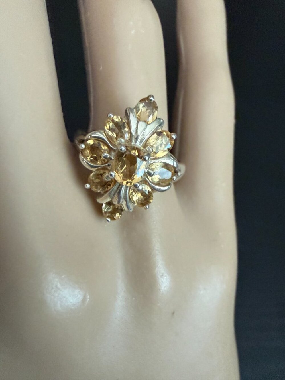 Sterling CNA Citrine Ring